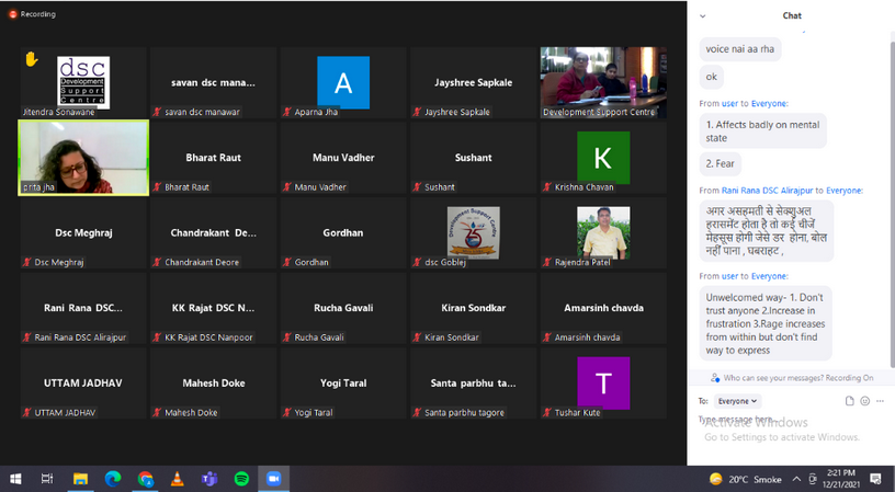 POSH Training for Development Support Centre, Gujarat
